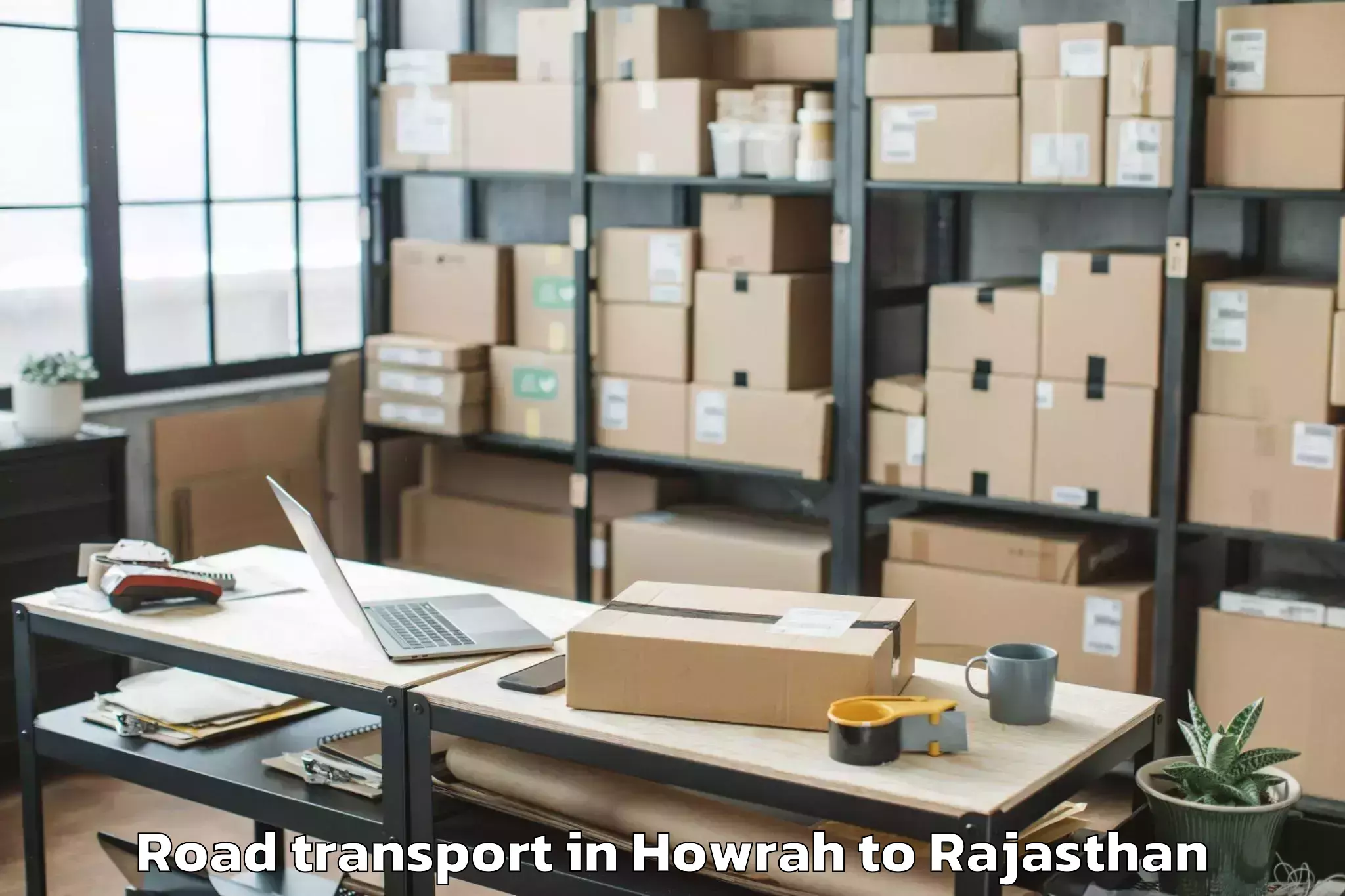 Affordable Howrah to Pindwara Road Transport